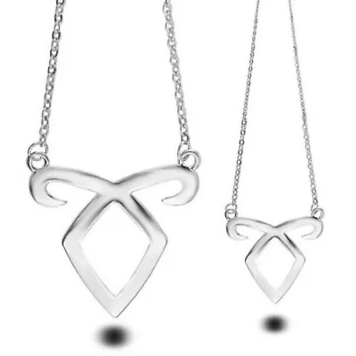 NEW The Mortal Instruments Angel Power Rune Charm Silver Necklace Chain Jewelry • $6.46