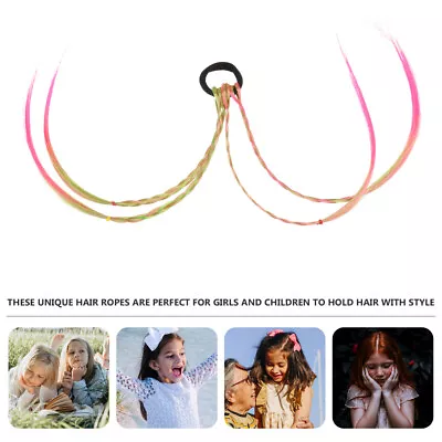  4 Pcs Colorful Headdress Plastic Hair Bands Kids Wigs Crochet Weave Child Props • £9.29