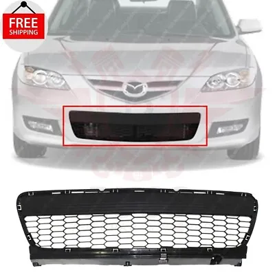New Front Bumper Grille Textured Black Fits 2007 2008 2009 Mazda 3 MA1036106 • $32.99