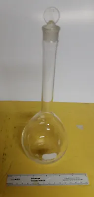 Corning Volumetric Flask Pyrex Glass To Contain 500mL ± 0.20mL 5640 #19 Stopper  • $9.48