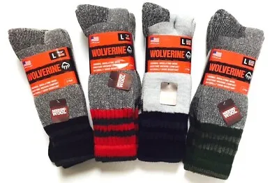 Wolverine Men's Wool Boot Socks 6 Pair • $25.97