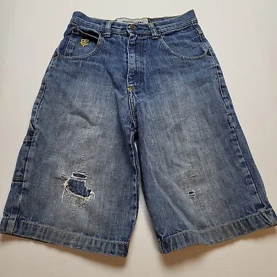 Vtg Rocawear Jean Shorts Boys 12 Blue Denim Roc Y2k 🐯53 • $9