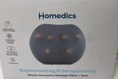 Homedics Rejuvenating & Invigorating Shiatsu Percussion Massage Pillow & Heat • £15.99