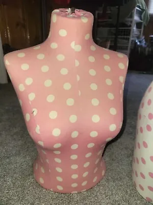 Victoria's Secret Pink Polka Dot Mannequin Bust Store Display-rare & Collectible • $89.99