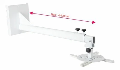 $174.15 • Buy Universal 10kg Wall Projector Mount Tilt/Rotate 360° Adjustable Arm 900-1400mm