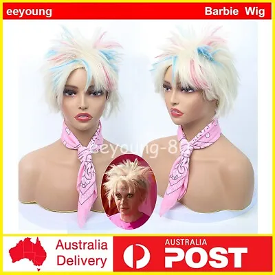 Movie Barbie Weird Babrie Cosplay Wig Halloween Party Wigs Props Role Play Gift • $36.09