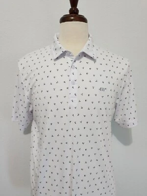 $34.99 • Buy Travis Mathew Golf Polo Polka Dot Men Size Large