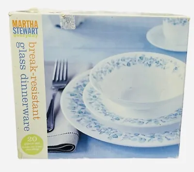 Martha Stewart  Morning Glory  Break-Resistant 20 Pcs Dinnerware Set France -NEW • $112.99
