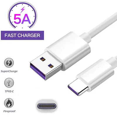 5A Fast Micro USB Type C Cable HUAWEI Charging USB C Cable Phone Charger Data  • $1.59