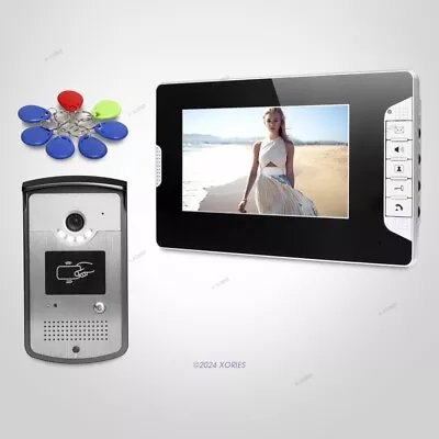 7  Video Security Door Phone With Keyfobs Unlocking Camera For Home Security • $164.69