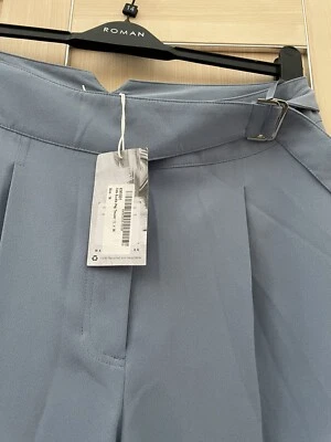 £9.99 • Buy Lovely Side Buckle Peg Leg Trousers From Warehouse Size 14 BNWT