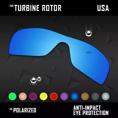 Anti Scratch Polarized Replacement Lenses For-Oakley Turbine Rotor OO9307 Option • $56.98