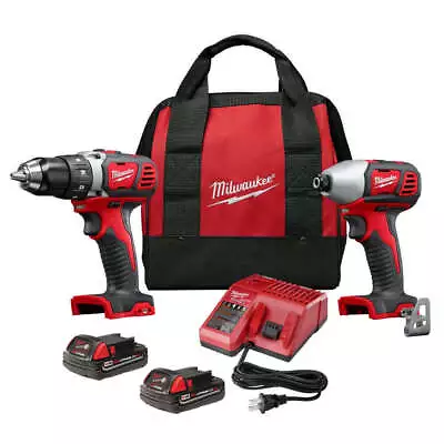 Milwaukee M18 18V Cordless Li-Ion Drill Driver / Impact Driver Combo Kit2691-22 • $199