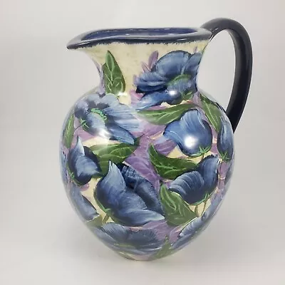 Studio Pottery California Large Handled Pitcher Signed  Lesal  Known Artist • $180