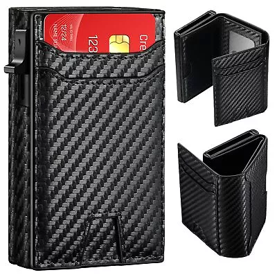 Rfid Wallet For Men Minimalist: Smart Wallet Front Pocket Wallet Credit Car... • $49.77