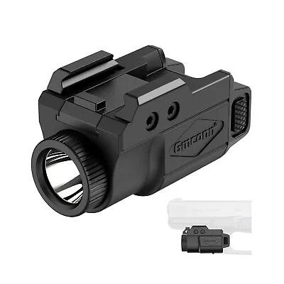 700 Lumen Pistol Light Compact Adjustable Rail Mounted Flashlight Mini Weapo... • $33.93