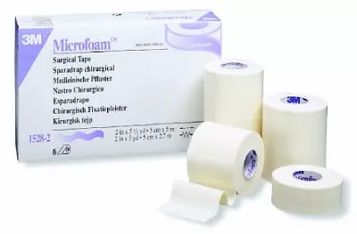 3M Microfoam Surgical Tape 4  X 5 1/2 Y 3 Rolls 1528-4 By 3M Healthcare • $43.41