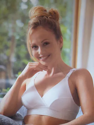 Nct Comfortable Maternity Nursing Breastfeeding Sleep Bra M L  White 38 40 42 44 • £11.99