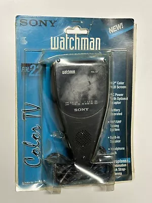 Vintage 1994 Sony Watchman FDL 22H Lcd Mini Color Television Tv Charcoal Gray • $25