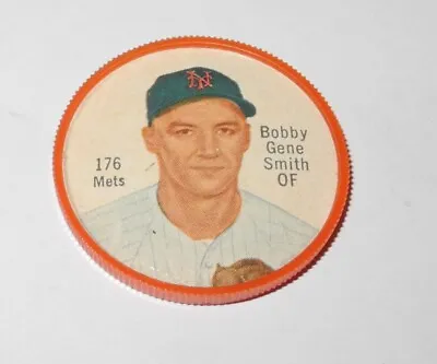 1962 Salada Tea Baseball Coin Pin #176 Bobby Gene Smith New York Mets Near Mint • $3.71