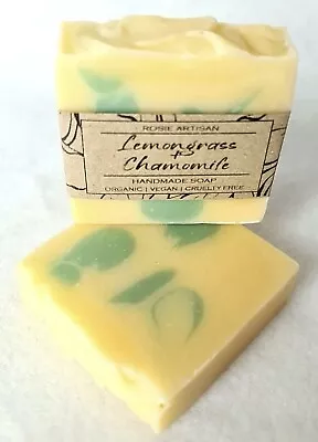  Handmadeartisan Soap Lemongrass - Chamomile Cent Shea Butter Natural 100% • £4.30