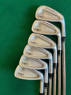 Used Adams Idea PRO Forged Iron Set (5-PW) Steel Black Gold Stiff Flex Shaft • $256.43