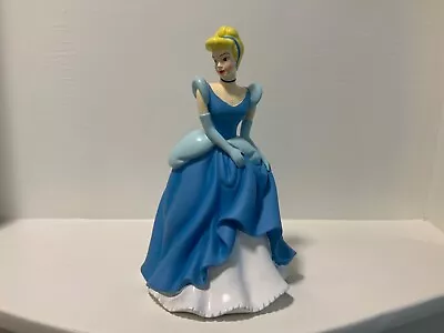 Vintage Disney Cinderella Princess Bank Piggy Coin Bank Blue Dress Hard Plastic  • $19.99