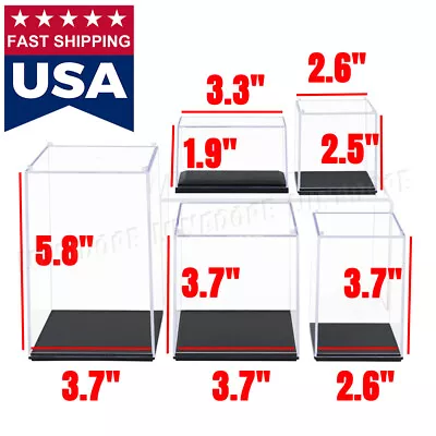 Small Acrylic Display Case Collectibles Box Dustproof 1/64 Diecast Action Figure • $9.59