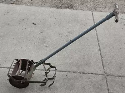 Vintage Antique Garden Hand Push Cultivator Tiller Weed Plow Vegetable Claw • $100