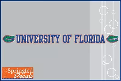 Florida Gators UNIVERSITY OF FLORIDA STRIP Vinyl Decal #1 UF Window Sticker • $12.95