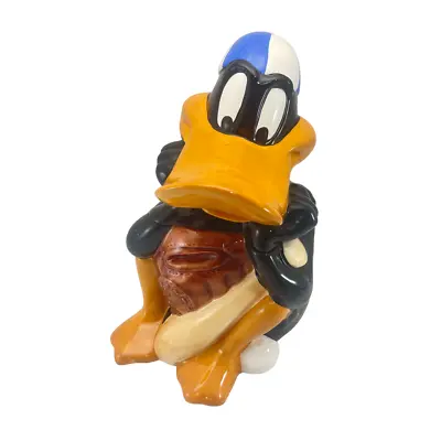 Cookie Jar W/ Lid 1993 Daffy Duck Baseball Warner Brothers Looney Tunes VINTAGE • $54.55