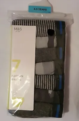 Marks And Spencer  7pk Cotton With Stretch Camo Briefs  (4-5 Yrs) • £8.99