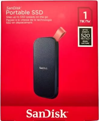 $142 • Buy External Sandisk 1Tb SSD Portable HDD USB 3.2 USB 3.2 FAST Interface PC MAC *NEW