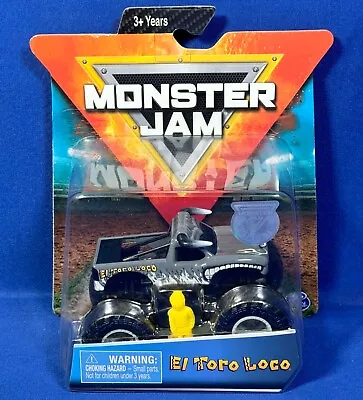 New EL TORO LOCO Monster Jam Vehicle 2019 FIGURE Poster 1:64 Truck CAR Gray Bull • $23.70