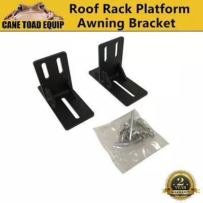 Awning Brackets Heavy Duty Steel Fit Rhino Rack Rola Yakima Platform For Batwing • $38.95