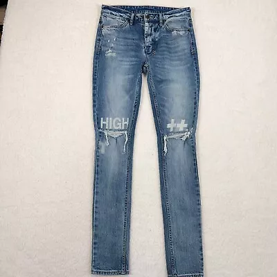 Ksubi Jeans 31x34 Blue Van Winkle Vertigo Distressed Skinny (30 Waist On Tag) • $65.88