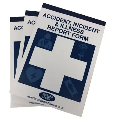 SSP School Accident Incident And Illness Report Self Duplicating Book X3 BN • £13.50
