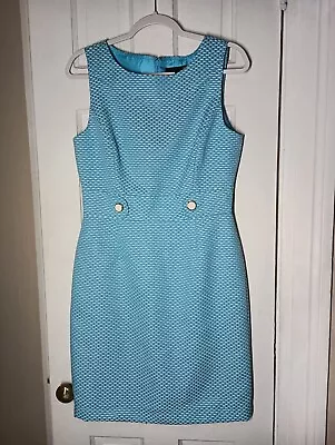 Chelsea Rose Size 8 Baby Blue Dress Easter Spring Cruise Travel Old Money B9 • $7.92