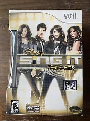 Disney Sing It: Party Hits (Nintendo Wii 2010) Complete With Microphone NEW! • $24.99