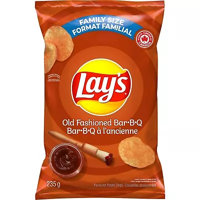 2 Bags Of Lay's Old Fashioned Bar-B-Q  Potato Chips 235g Each - Free Shipping • $29