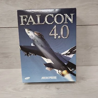 Falcon 4.0 PC Game CD-ROM Big Box Flight Simulator 1998 MicroProse EC VGC UK • £26.99