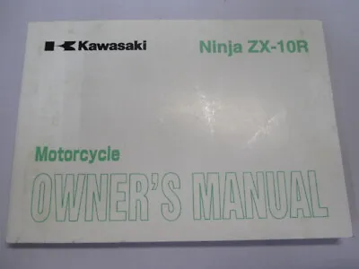 KAWASAKI Genuine Used Motorcycle Instruction Manual ZX-10R Edition 2 2212 • £4.69