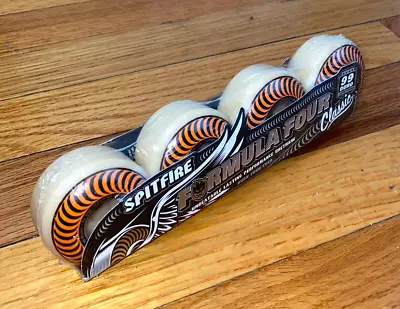 Spitfire Skateboard Wheels 53mm 99 Duro Formula Four Classic Orange Swirl • $32.99