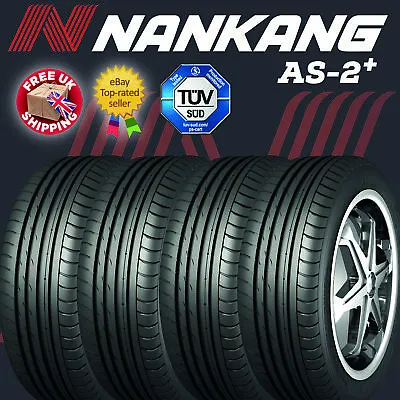 X4 225 40 18 92y Xl Nankang As-2+ Quality Tyres With Unbeatable ( A ) Wet Grip • £241.75