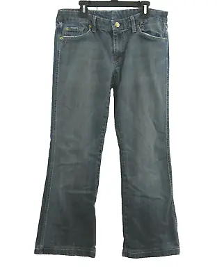 7 For All Mankind Women's Size 31 A Pocket Bootcut Blue Jeans Low Rise Med. Wash • $19.99