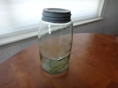 Vintage Mason Jar Green Quart The Mason Rare! • $29.95