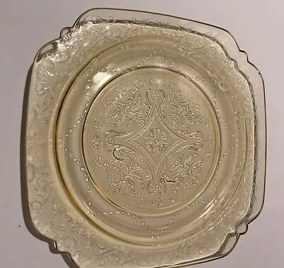 Vintage Federal Glass Madrid Amber Plate Depression Glass • $13.99