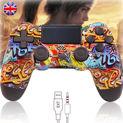 Wireless Controller F0r PS4 & PLAYSTATION4 Slim/Pro Console Gamepad - Graffiti • £16.99