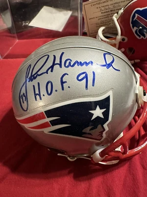 $15 • Buy JOHN HANNAH SIGNED NEW ENGLAND PATRIOTS HELMET HoF 91.    ALABAMA FANS LOOK