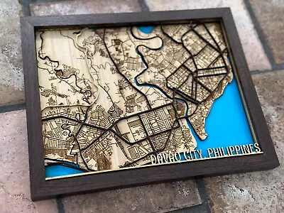 Custom Map 3D - Your Hometown/Birthplace/Ancestral - Wooden Wall Art - FREE SHIP • $79.99